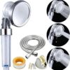 PP Cotton Filter Shower Head 3 Modes High Pressure