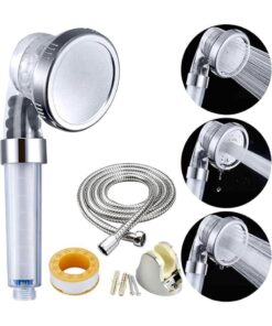 PP Cotton Filter Shower Head 3 Modes High Pressure