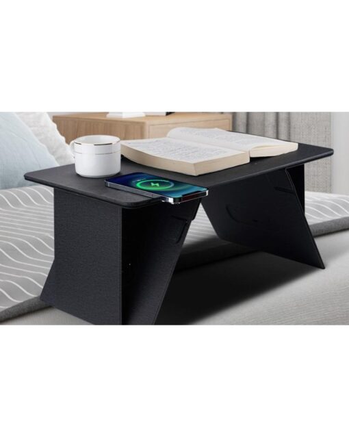 CONQUEROR Laptop Table With Magnetic Wireless Charger S100 -Black - Image 2
