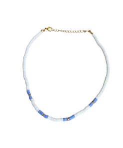 White & Purple Surfer Choker