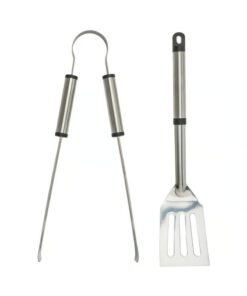 IKEA GRILLTIDER 2-piece Barbecue Tools Set Stainless Steel