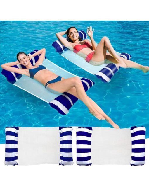 SKY-TOUCH Inflatable Water Pool Hammock Dark Blue 120 * 70cm - Image 5