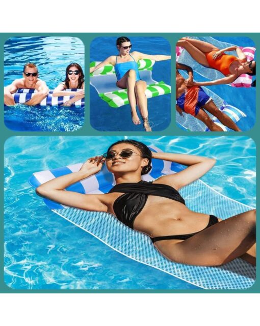 SKY-TOUCH Inflatable Water Pool Hammock Dark Blue 120 * 70cm - Image 8