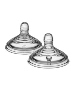 TOMMEE TIPPEE Natural Start Baby Bottle Teats Fast Flow 6+ Months 2 Pieces
