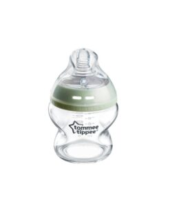 TOMMEE TIPPEE  Natural Start Glass Anti-Colic Baby Bottle with Slow Flow Breast-Like Teat 150ml 0m+