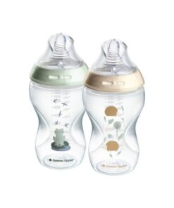 TOMMEE TIPPEE Natural Start Anti-Colic Baby Bottle 340ml Medium Flow Pack of 2