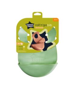 TOMMEE TIPPEE Roll 'n' Go Baby Bib with Crumb and Mess Catcher 6m+
