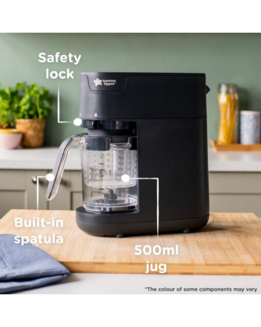 TOMMEE TIPPEE Quick Cook 6-in-1 500ml Baby Food Maker Black - Image 3