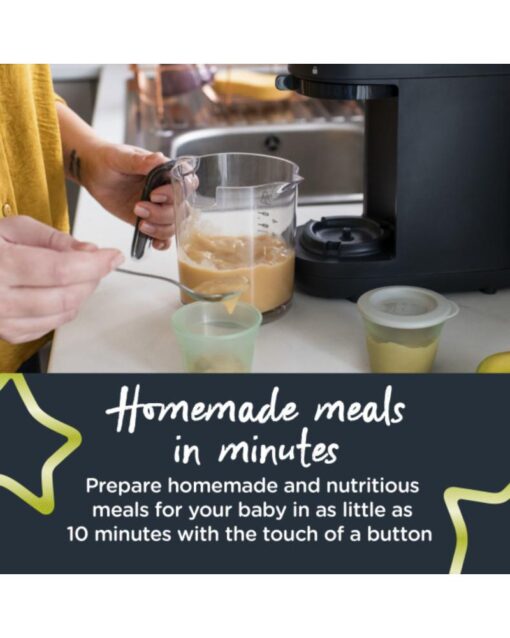 TOMMEE TIPPEE Quick Cook 6-in-1 500ml Baby Food Maker Black - Image 4