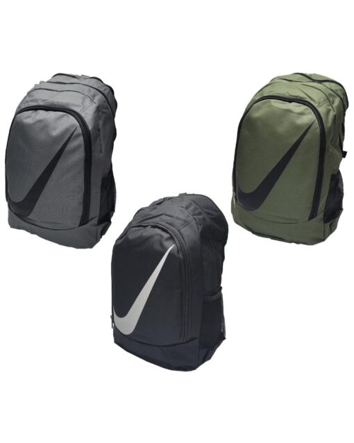 3 Zippers Backpack with Side Pocket