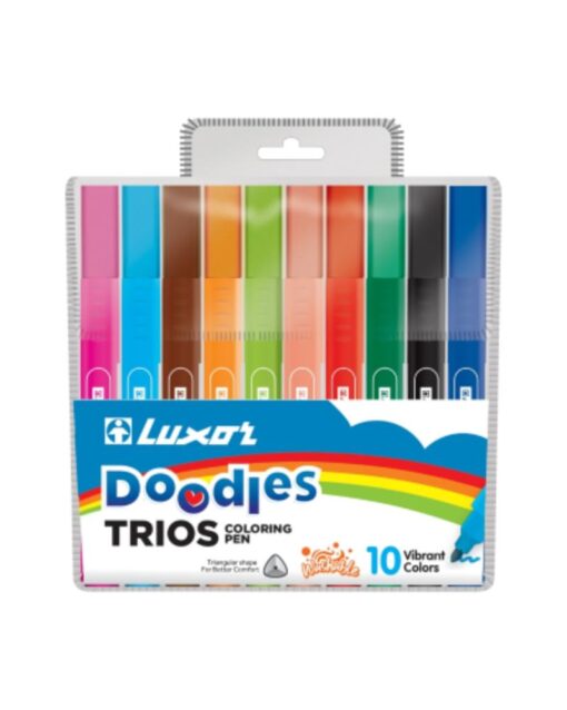 LUXOR Trios Coloring Marker Wallet Of 10