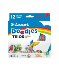 LUXOR Trios Coloring Marker Set Of 12 Triangular