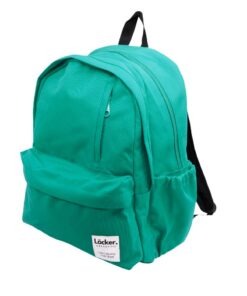 LOCKER Plus Plain 2 Compartments Aqua Green Backpack