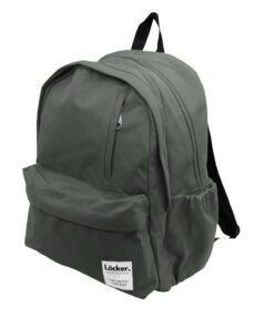 LOCKER Plus Plain 2 Compartments Grey Backpack