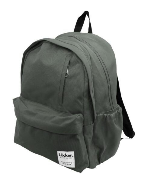 LOCKER Plus Plain 2 Compartments Grey Backpack