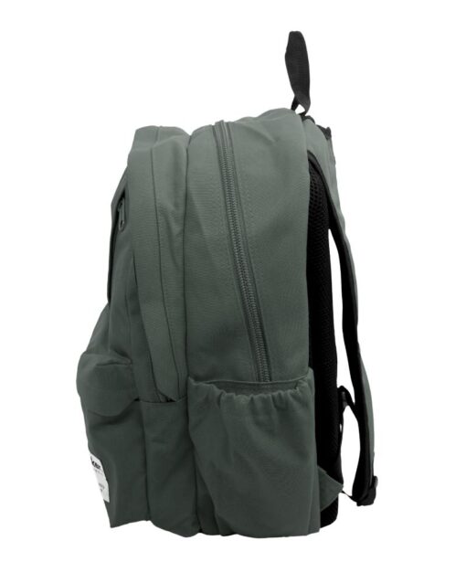 LOCKER Plus Plain 2 Compartments Grey Backpack - Image 3
