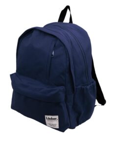LOCKER Plus Plain 2 Compartments Navy Backpack