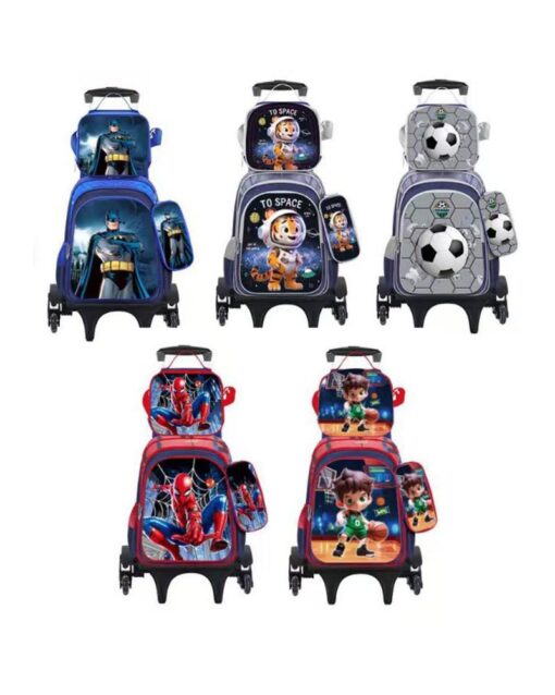 School Backpack Set 4 Pieces for Boys